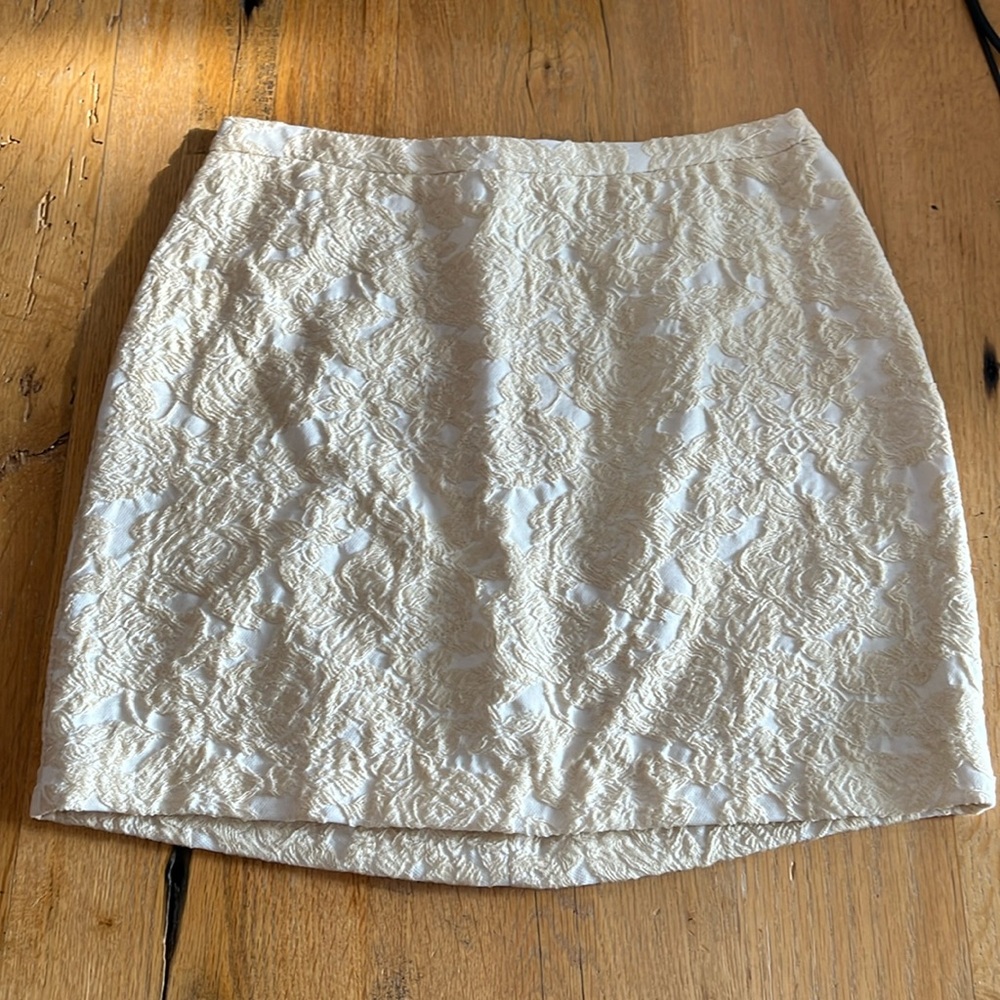 Never worn - jacquard mini skirt - size 6, H&M Conscious Exclusive Collection